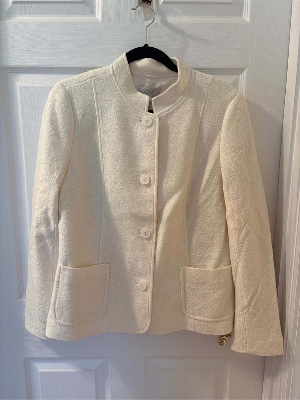 Cream wool blazer